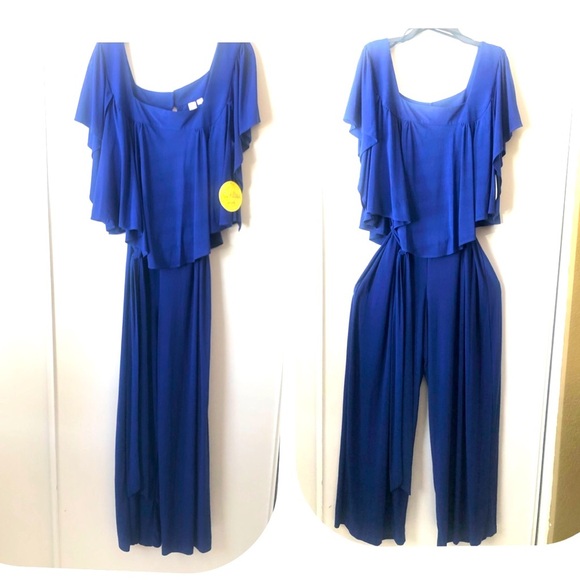 Jumper Emma and Michelle blue Romper plus size 2X - Picture 1 of 15